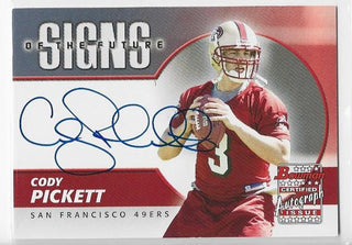 Cody Pickett 2004 Bowman #SF-CP Autograph Card