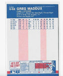 Greg Maddux 1987 Fleer #U-68 Rookie Card