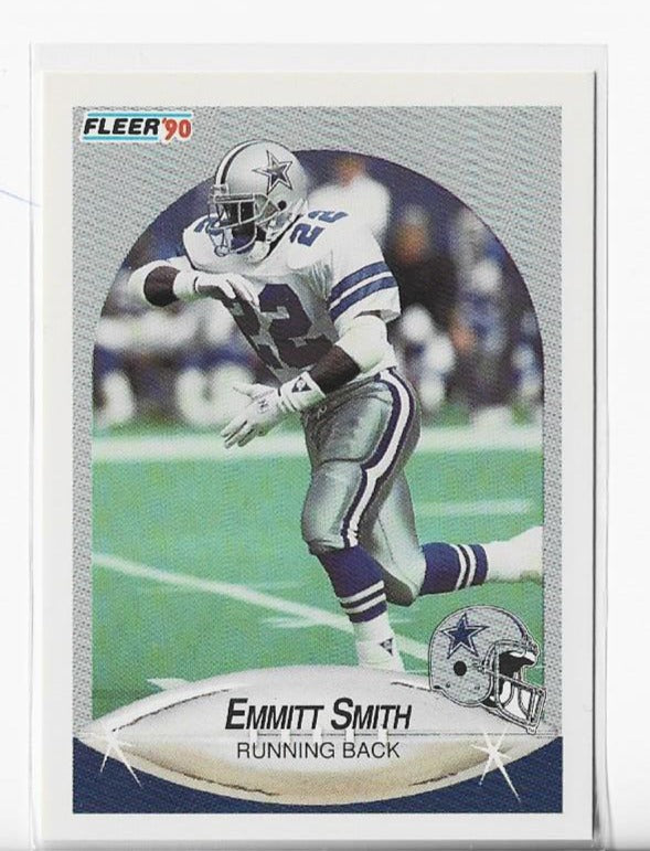 Emmitt Smith 1990 Fleer #U-40 Rookie Card