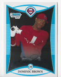 Dominic Brown 2008 Topps #BCP199 Bowman Chrome Rookie Card