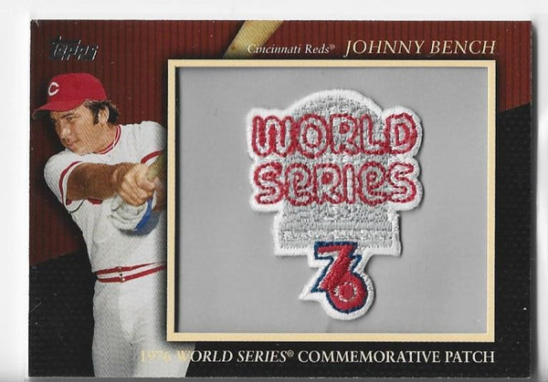 Johnny Bench 2010 Topps Updates Series #MCP128 Patch Card