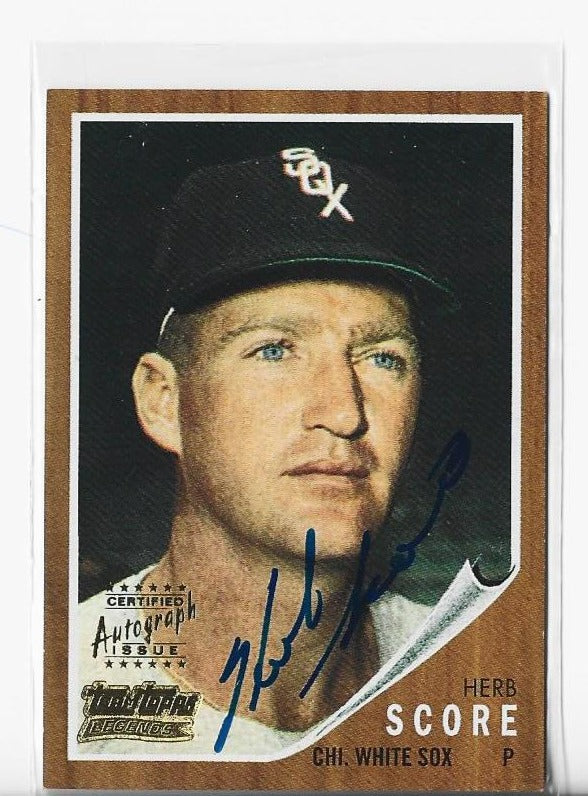 Herb Score 2001 Topps #116 Autograph Card