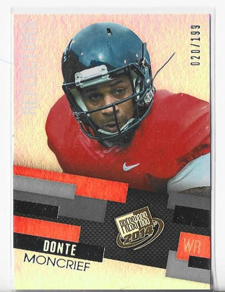 Donte Moncrief 2014 Press Pass #34 (020/199) Reflectors Card