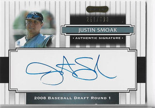 Justin Smoak 2008 Razor Autographed Card 251/699
