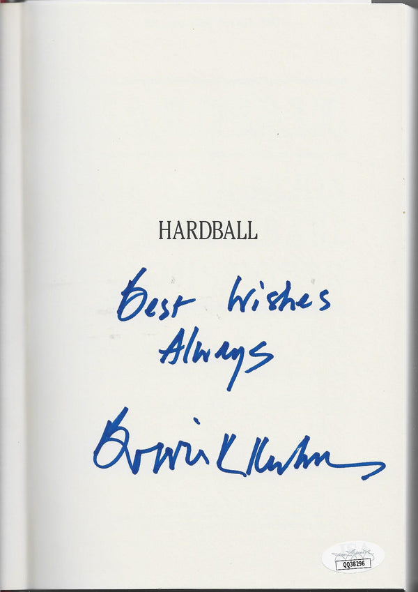 Bowie Kuhn Hardball Signed Book (JSA)