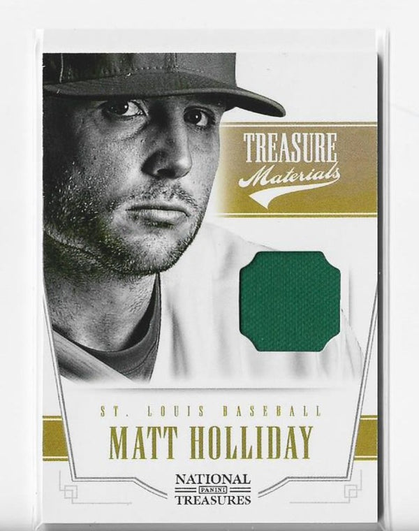 Matt Holliday 2012 Panini National Treasures #16 (19/99) Game Used Material Card