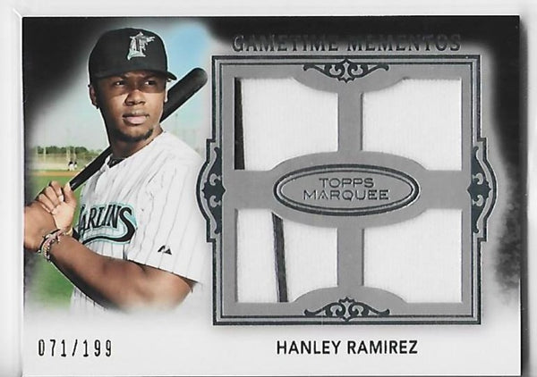 Hanley Ramirez 2011 Topps Gametime Mementos #GMQR-6 (071/199) Relic Card