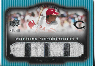 Tony Perez 2008 Upper Deck Game Used Jersey Card 40/40 #PM4-TP