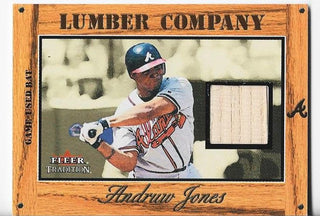 Andruw Jones 2003 Fleer Tradition Game-Used Bat Card