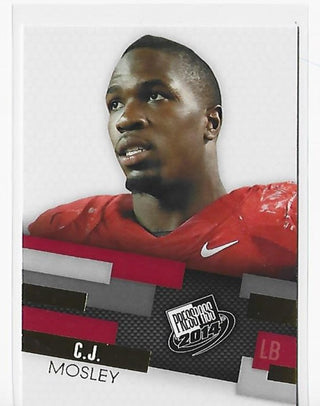 C.J. Mosley 2014 Press Pass #36 Card