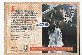 Shaquille O'Neal 1992-93 Fleer #298 Slam Dunk Card