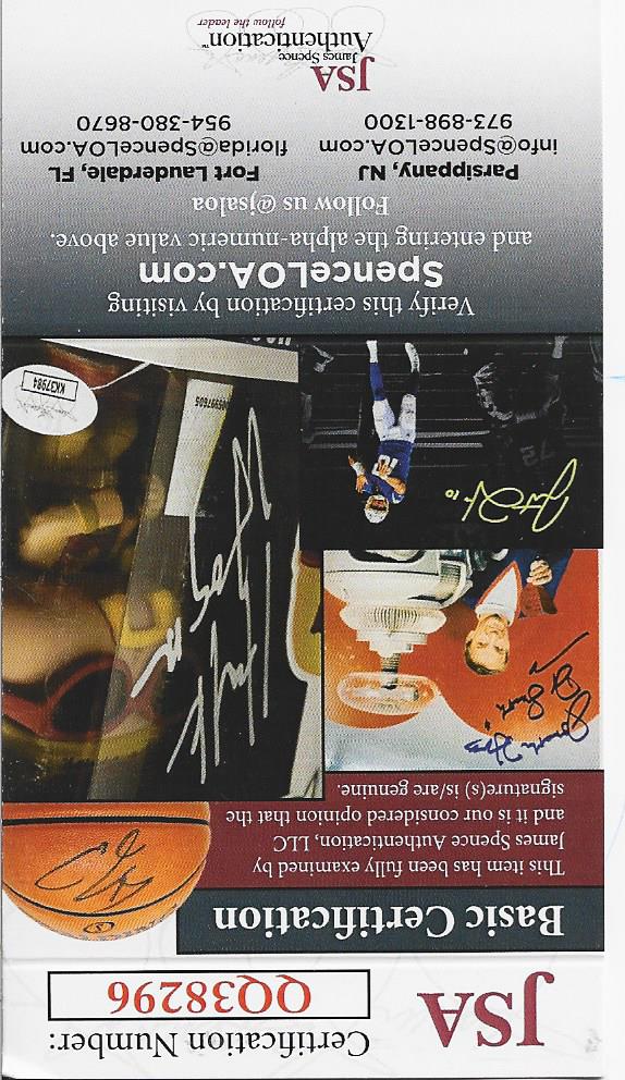 Bowie Kuhn Hardball Signed Book (JSA)