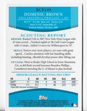 Dominic Brown 2008 Topps #BCP199 Bowman Chrome Rookie Card