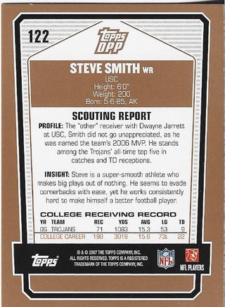 Steve Smith 2007 Topps Rookie Card