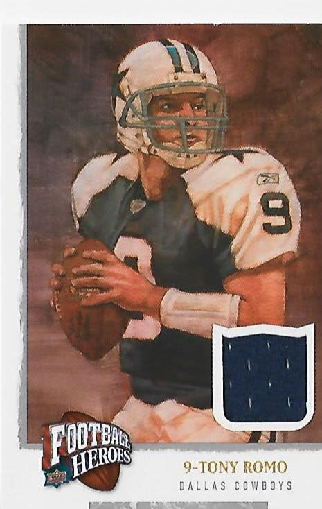 Tony Romo 2008 Upper Deck Football Heroes #89 Football Heroes #89 Game-Used Memorabilia Card