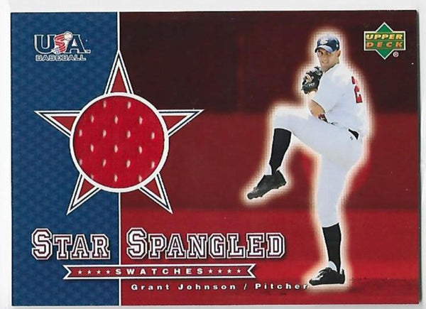 Grant Johnson 2002 Upper Deck #SS-GJ Game-Used Jersey Card