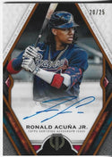 Ronald Acuna Jr 2021 Topps Tribute Autographed Card 20/25 #TA-RA