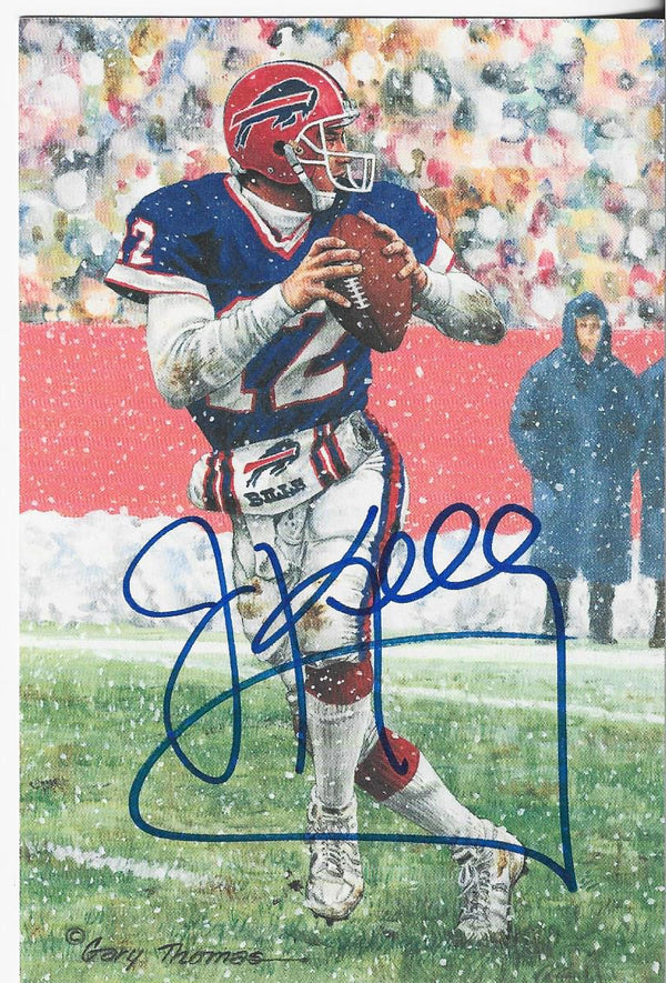 Jim Kelly 2002 Hall of Fame Art Collection Autographed Picture (JSA Authenticated)