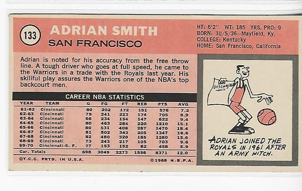 Adrian Smith 1970-1971 Topps #133 Near Mint Card