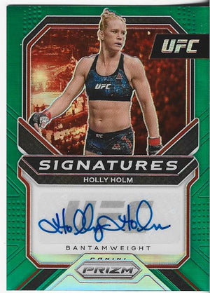Holly Holm 2021 Green Prizm #SGHHM Autographed Card
