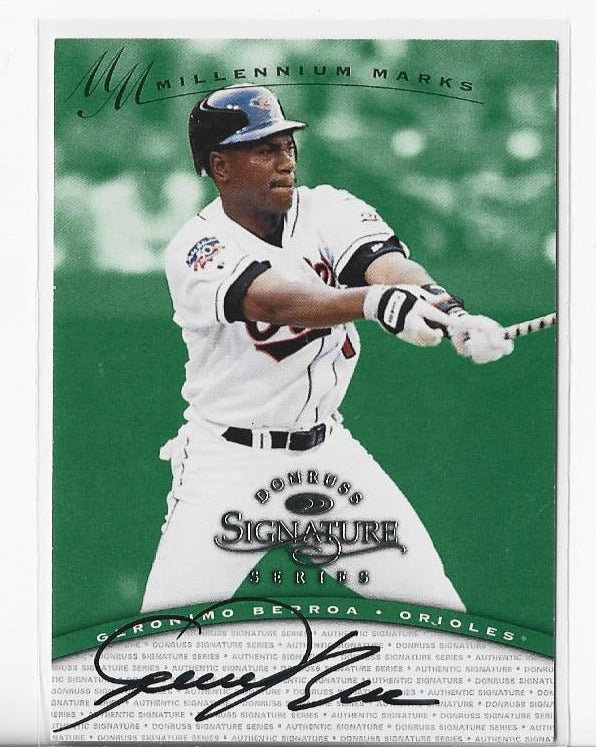 Geronimo Berroa 1997 Donruss Signature Series Card