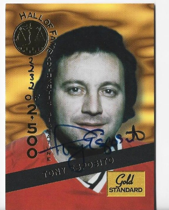 Tony Esposito 1994 Signature Rookies #HOF7 (2232/2500) Gold Standard Autograph Card