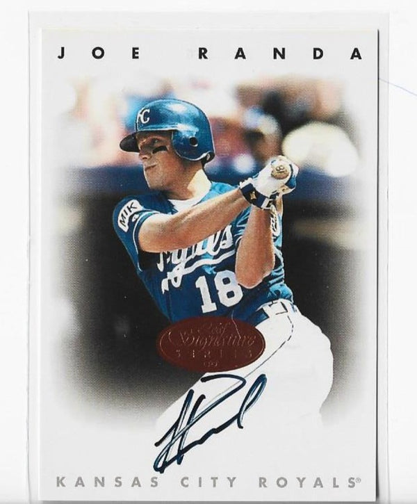 Joe Randa 1996 Leaf Signature Series #3B Autograph Card