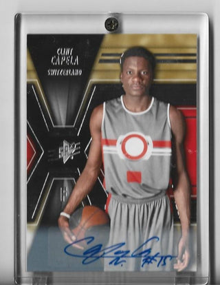 Clint Capela 2014-2015 SPX #51 Autograph Card