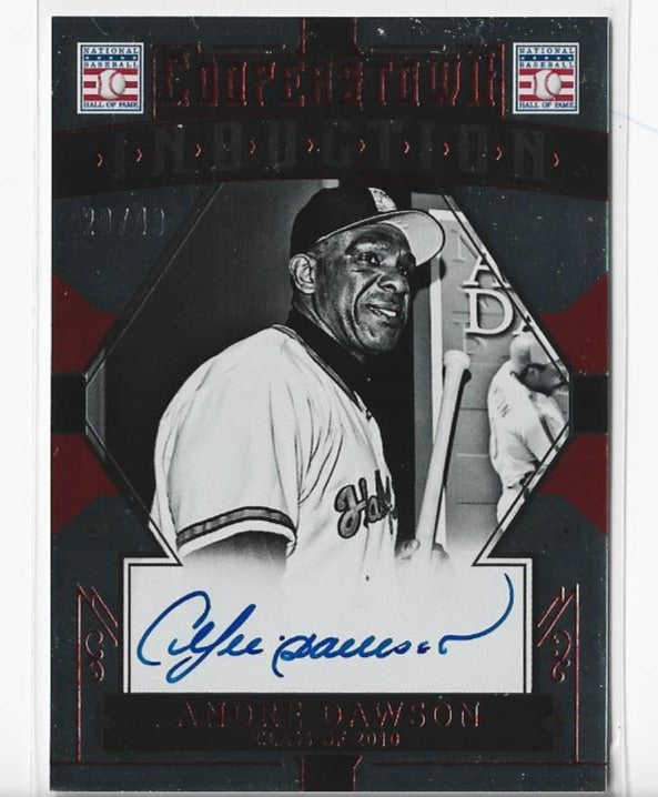 Andre Dawson 2015 Panini Cooperstown #2 (20/49) Autograph Card