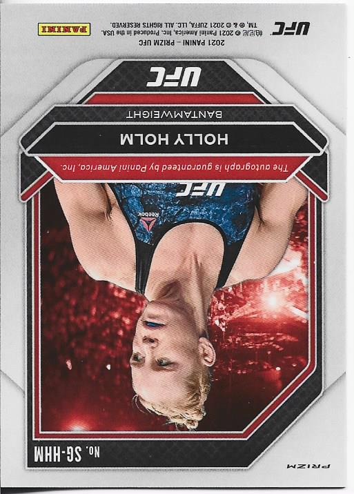 Holly Holm 2021 Green Prizm #SGHHM Autographed Card