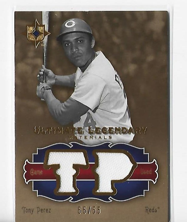 Tony Perez 2006 Upper Deck #LM-TP2 (55/55) Game Used Jersey Card