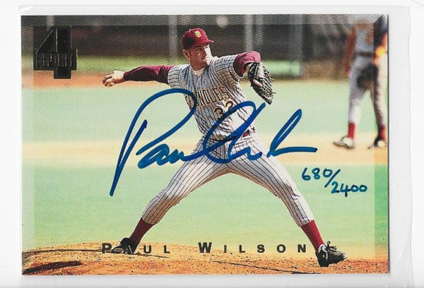 Paul Wilson 1994 Classic (680/2400) Autograph Card