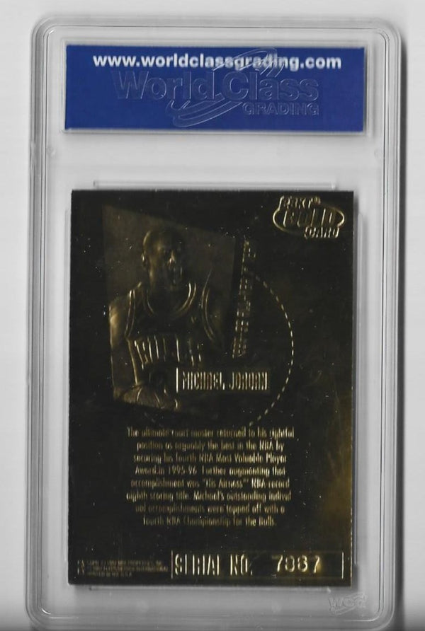 Michael Jordan 1996-97 Skybox Ex-2000 Feel The Game Rookie Card (WCG 10 GEM-MT) Card