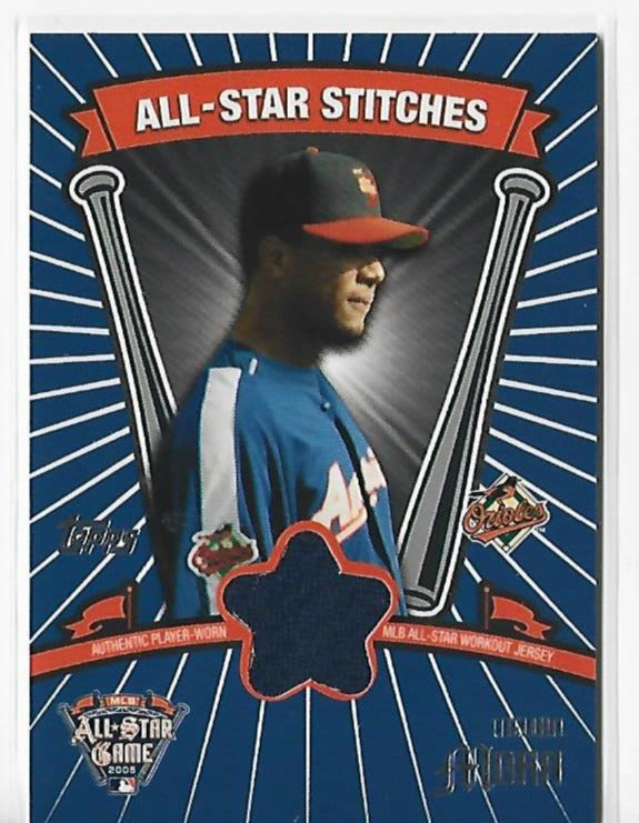 Melvin Mora 2005 Topps #ASR-MM MLB All-Star Workout Jersey Card