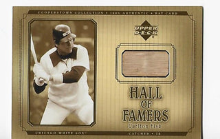 Carlton Fisk 2001 Upper Deck Hall of Famers Bat #B-CF Card
