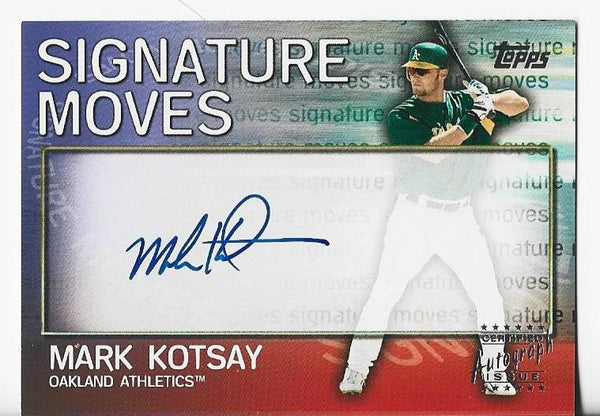 Mark Kotsay 2004 Topps Signature Moves #SM-MK Autograph Card