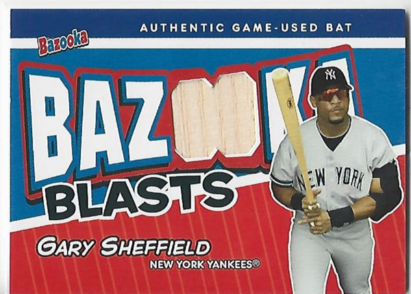 Gary Sheffield 2004 Topps Bazooka Blasts #BB-GS Game-Used Bat