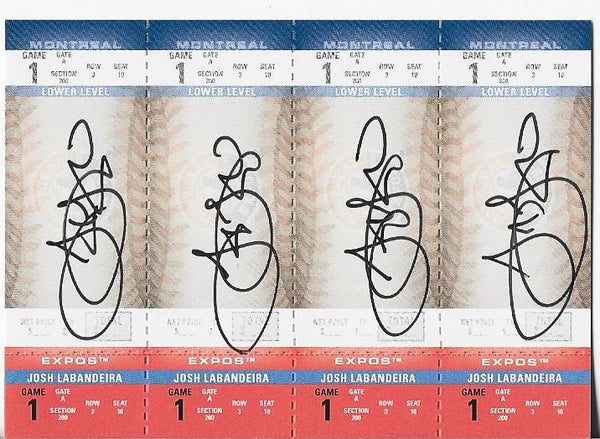 Josh Labandeira 2004 Fleer Autographed Card
