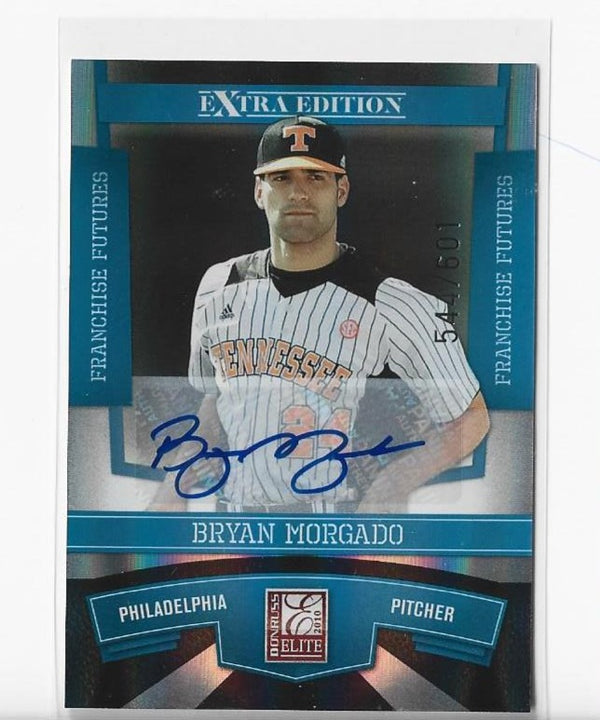 Bryan Morgado 2010 Extra Edition Autographed Card #544/601