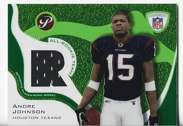 Andre Johnson 2003 Topps Pristine Game Worn Jersey Card