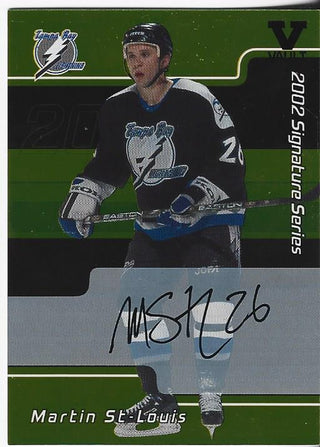 Martin St Louis 2002 In The Game Autographed Card #49
