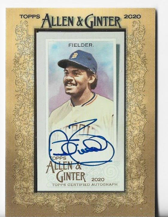 Cecil Fielder 2020 Topps #MA-CF Allen & Ginter Certified Autograph Card