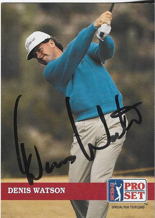 Denis Watson 1991 PGA Tour Autographed Card #194