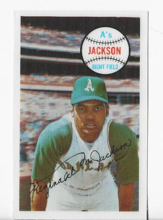 Reginald Jackson 1968 Autograph Card