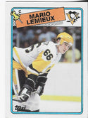 Mario Lemieux 1988 Topps Card #1