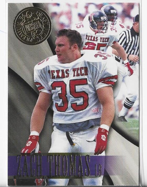 Zach Thomas 1996 Press Pass #55 Card