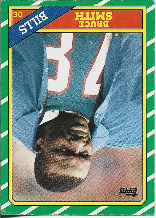 Bruce Smith 1986 Topps Card