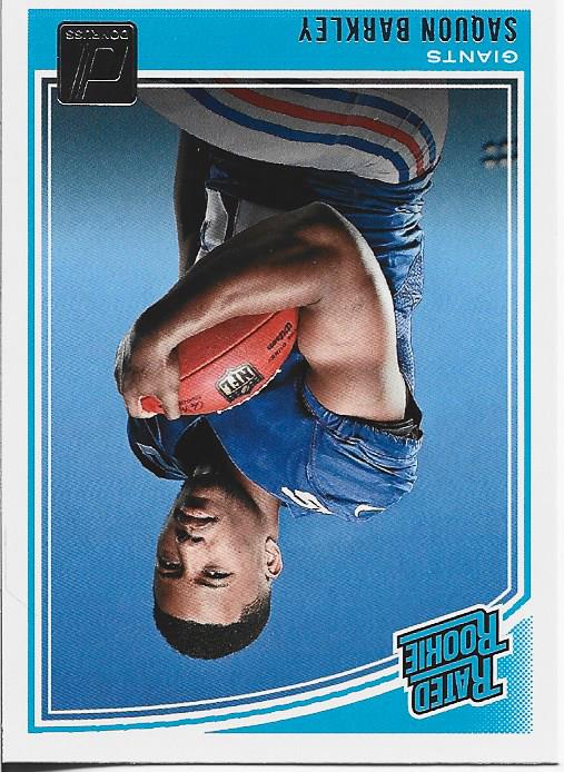 Saquon Barkley 2018 Panini Donruss Rookie Card #306