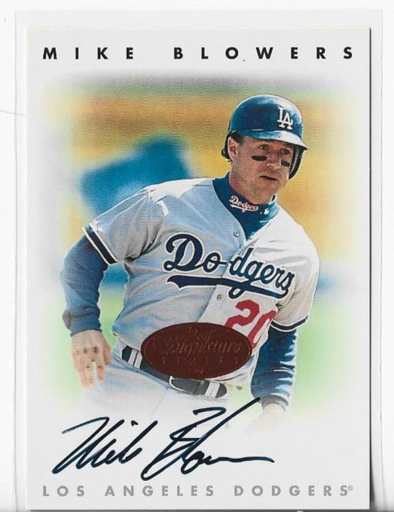 Mike Blowers 1996 Leaf Signature Series #3B Autograph Card