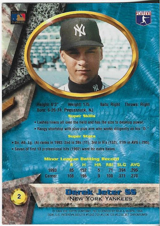 Derek Jeter 1994 Topps Card #2